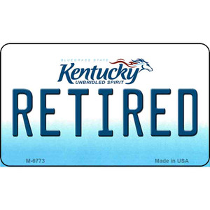 Retired Kentucky State License Plate Novelty Wholesale Magnet M-6773