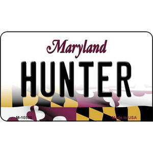 Hunter Maryland State License Plate Wholesale Magnet