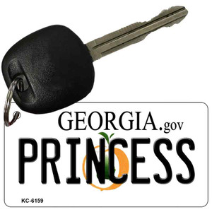 Princess Georgia State License Plate Novelty Wholesale Key Chain