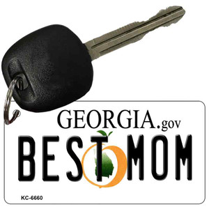 Best Mom Georgia State License Plate Novelty Wholesale Key Chain