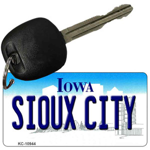 Sioux City Iowa State License Plate Novelty Wholesale Key Chain