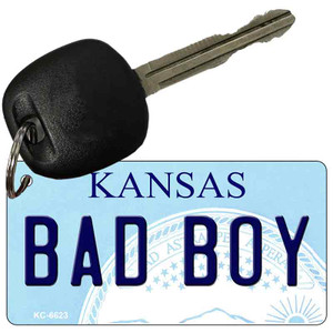 Bad Boy Kansas State License Plate Novelty Wholesale Key Chain