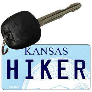 Hiker Kansas State License Plate Novelty Wholesale Key Chain