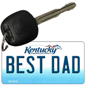 Best Dad Kentucky State License Plate Novelty Wholesale Key Chain