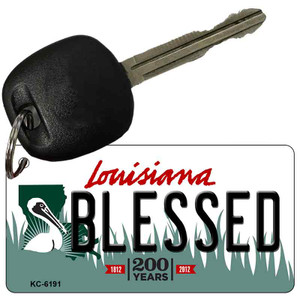 Blessed Louisiana State License Plate Novelty Wholesale Key Chain