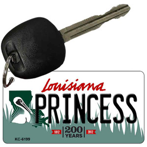 Princess Louisiana State License Plate Novelty Wholesale Key Chain