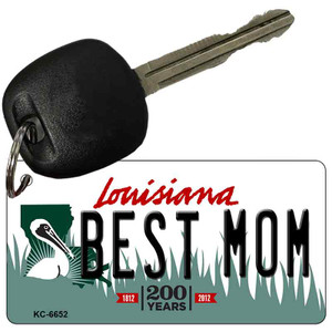 Best Mom Louisiana State License Plate Novelty Wholesale Key Chain