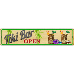Tiki Bar Open Wholesale Metal Novelty Street Sign