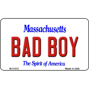 Bad Boy Massachusetts State License Plate Wholesale Magnet M-11015