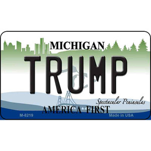 Trump Michigan State License Plate Novelty Wholesale Magnet M-8219