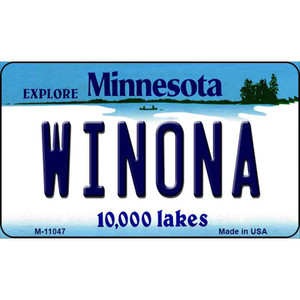 Winona Minnesota State License Plate Novelty Wholesale Magnet M-11047