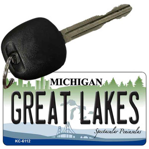 Great Lakes Michigan State License Plate Novelty Wholesale Key Chain