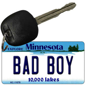 Bad Boy Minnesota State License Plate Novelty Wholesale Key Chain