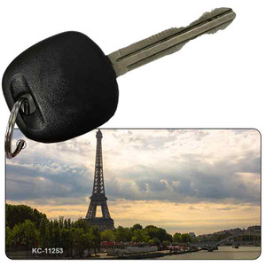 Eiffel Tower Day Overlooking Water Novelty Wholesale Key Chain