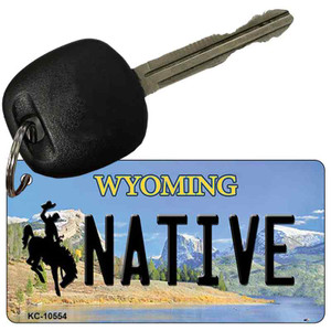 Native Wyoming State License Plate Wholesale Key Chain