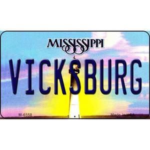 Vicksburg Mississippi State License Plate Wholesale Magnet M-6558