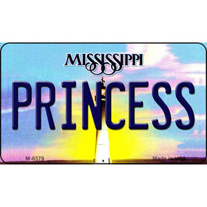 Princess Mississippi State License Plate Wholesale Magnet M-6579