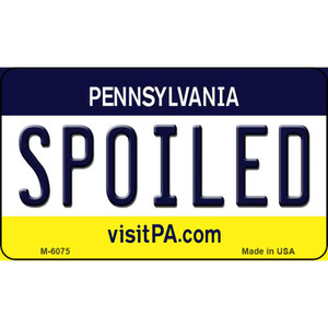 Spoiled Pennsylvania State License Plate Wholesale Magnet M-6075