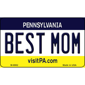 Best Mom Pennsylvania State License Plate Wholesale Magnet M-6662