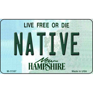 Native New Hampshire State License Plate Wholesale Magnet M-11167
