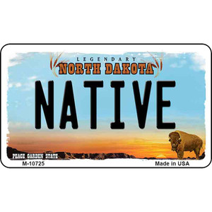 Native North Dakota State License Plate Wholesale Magnet M-10725
