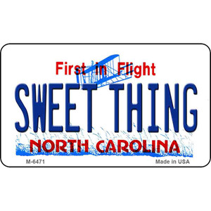 Sweet Thing North Carolina State License Plate Wholesale Magnet M-6471