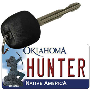 Hunter Oklahoma State License Plate Novelty Wholesale Key Chain