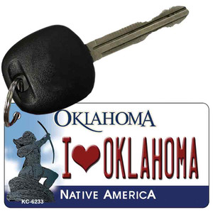 I Love Oklahoma State License Plate Novelty Wholesale Key Chain