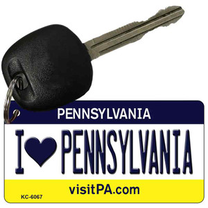 I Love Pennsylvania State License Plate Wholesale Key Chain