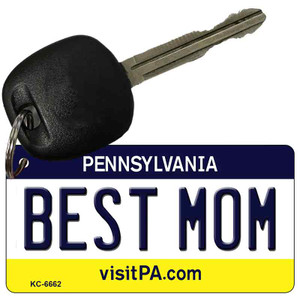 Best Mom Pennsylvania State License Plate Wholesale Key Chain