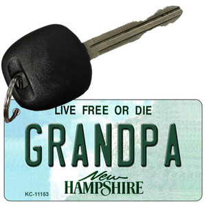 Grandpa New Hampshire State License Plate Wholesale Key Chain