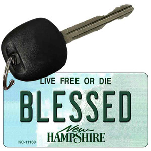 Blessed New Hampshire State License Plate Wholesale Key Chain