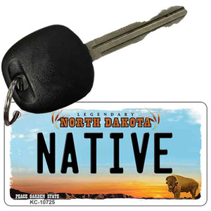 Native North Dakota State License Plate Wholesale Key Chain