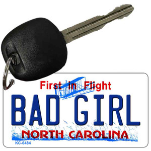 Bad Girl North Carolina State License Plate Wholesale Key Chain