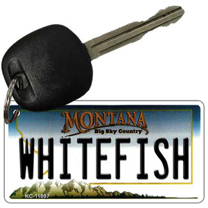 Whitefish Montana State License Plate Novelty Wholesale Key Chain