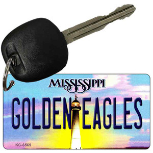 Golden Eagles Mississippi State License Plate Wholesale Key Chain
