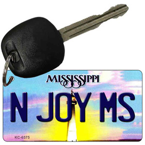 N Joy MS Mississippi State License Plate Wholesale Key Chain