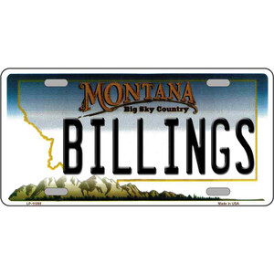 Billings Montana State Novelty Wholesale License Plate