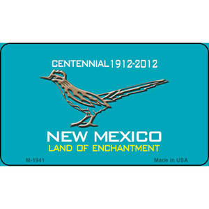 Road Runner Teal New Mexico Novelty Wholesale Magnet