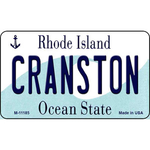 Cranston Rhode Island State License Plate Novelty Wholesale Magnet M-11185