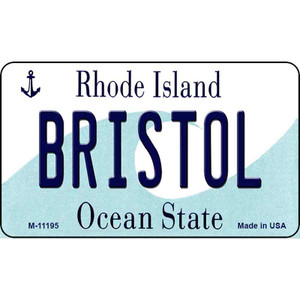 Bristol Rhode Island State License Plate Novelty Wholesale Magnet M-11195