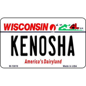 Kenosha Wisconsin State License Plate Novelty Wholesale Magnet M-10616