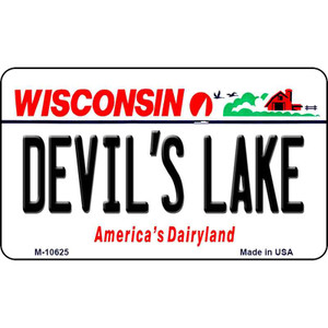 Devils Lake Wisconsin State License Plate Novelty Wholesale Magnet M-10625