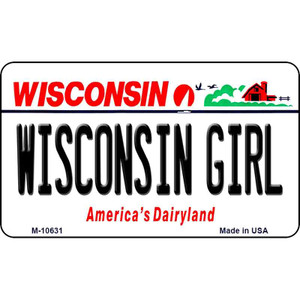 Wisconsin Girl State License Plate Novelty Wholesale Magnet M-10631