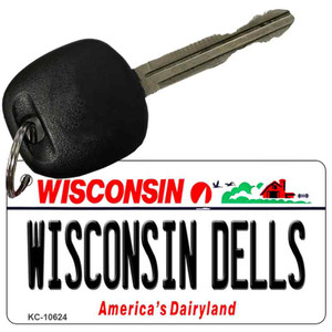Wisconsin Dells License Plate Novelty Wholesale Key Chain