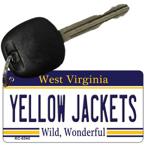 Yellow Jackets West Virginia License Plate Wholesale Key Chain