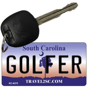 Golfer South Carolina License Plate Wholesale Key Chain