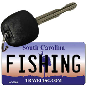 Fishing South Carolina License Plate Wholesale Key Chain