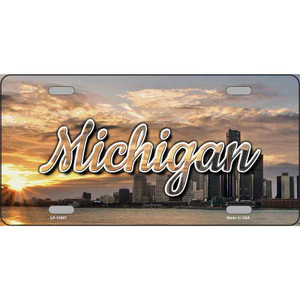 Michigan City Sunset Wholesale State License Plate
