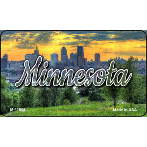 Minnesota City Skyline Sunset Wholesale Magnet M-11608